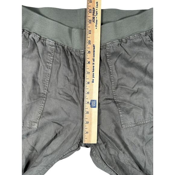 Faherty Arlie Day Pants Sz Large Tencel Linen Blend Pull On Jogger Olive Green - Picture 6 of 7